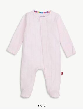 Magnetic Me Pink Pointelle Magnetic Onesie